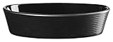 ASA Selection Black Kitchen'Art Auflaufform Oval L 20 cm B 14 cm H 5 cm