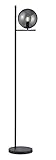 Trio Leuchten Stehleuchte Pure 402000142, Metall Anthrazit, Glas rauchfarbig, exkl. 1x E14