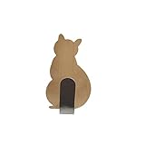 GRFIT Wandgarderobe 2 stücke Selbstklebende Haken Katze Muster Lagerhalter for Badezimmer Küchenaufhänger Stick auf Wandbehang Tür Kleidung Handtuchständer Kleiderhaken Wand (Color : A)