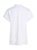 Tommy Hilfiger Damen Bluse Leinen, Weiß (Ecru), 46