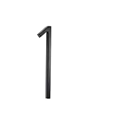 Schwarze hausnummer Schwarze metall-hausnummern 6in/15.2cm Schwimmendes Hausnummernschild Türnummern Signage Plaque Street Home Address Ziffern(1)