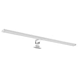 SEBSON® LED Spiegelleuchte 80cm, Bad IP44, Aufbauleuchte + Klemmleuchte, neutralweiß 4000K, 780x108x44mm, 15W, 1100lm, Aluminium, Schminklicht