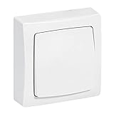 Legrand leg97600 Schalter/Wechselschalter Aufputz weiß
