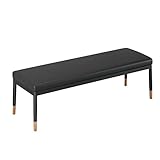 Schuhbank im Eingangsbereich mit Sitz aus PU-Leder, Make-up-Schminktisch, Hocker, Moderner Veranda-Sitz am Ende der Bettbank, Rechteckige Fußstütze für Schlafzimmer, Büro