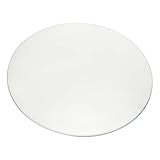 BESTonZON Runde Glasplatte Rund Couchtisch Gehärtetes Glas Couchtisch Glas Haushalt Transparent