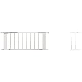 Munchkin Lindam Sure Shut Axis Türschutzgitter mit Druckbefestigung ohne zu Bohren-Weiss-Verstellbreite 89cm - 96cm, (Treppengitter + 14cm Verlängerung)