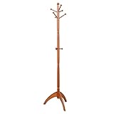 Garderobenständer Freistehender Kleiderständer Holz Kleiderständer Boden Kleiderbügel Einfaches Schlafzimmer Wohnzimmer Kleiderablage Modern (Color : A, Size : 183 * 46cm)