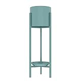 Blumenständer/Blumentopfständer, kreativer Metall-Eisen-Pflanzenständer, Wohnzimmer/Balkon, Topfpflanzen, Blumenständer, Bodenständer, Präsentationsständer, dekorativer Ständer, blau, 65 cm