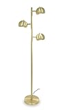 Stehleuchte Cattero Messing gebürstet 161 cm 3x E14 10956