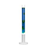 Licht-Erlebnisse Dekorative Lavalampe ALAN Blau Gelb 76cm hoch mit Kabelschalter XXL Lavaleuchte Bodenlampe Stehleuchte