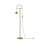 VALCLA Stehleuchte Stehlampe Moderne Standleuchte Wohnzimmer Gold Eisen Glaskugel Licht Luxus Schlafzimmer Nachttischlampe Leselampe Leselampe für Büro Schlafzimmer