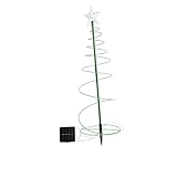 DOITOOL 1 Set Gartenleuchte Spiralförmig Beleuchteter Weihnachtsbaum Weihnachtsspirale Leuchtender Baum Beleuchteter Außenbaum Terrassenlampen Außendekoration Led-Solarleuchten Für