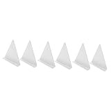 Cabilock 6 Sets Regalhalterung Metall-Wandregal Weiße Regale Wandhalterung Regale Dreieckige Regalhalterung Unsichtbare Regalhalterungen Hängende Regalhalterungen Dreieckige