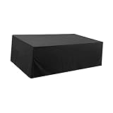 Yardwe 1 Stück Möbelbezüge Schwarze Tischdecken Outdoor-Sofabezug Schwarzer Loveseat-Tisch Regenschutz Terrassenstuhl Anti-Sonnen-Möbelschutz Gartenstuhl-Bezug Gartenmöbel-Bezug