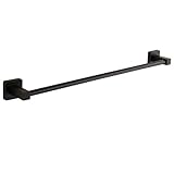 Handtuchständer Schwarzer Handtuchhalter Single Bar Badezimmer Handtuchhalter 304 Edelstahl Badezimmer Hängender Handtuchhalter für Badezimmer (Size : 80cm)