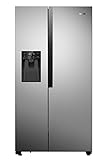 Gorenje NRS 9 EVX Side by Side Kühl-Gefrierkombination/NoFrost Plus/Inverter Kompressor/Wasser- und Eiswürfelspender/SensoTech / 179, 3 cm/Kühlteil 371 l/Gefrierteil 185 l/Edelstahl