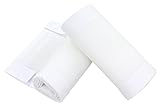 TupTam Gitterstäbe Schutz Netz Babybett Nestchen 3D Mesh 2er Pack, Farbe: Weiß, Größe: ca. 128 x 30 cm (für Babybett 140x70)