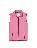 Playshoes Unisex Kinder Fleeceweste Farbig Abgesetzt Weste 420015, 18 - Pink, 116