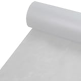 Vliesstoff Vlies Tischdecke aus Polypropylen und Made in Germany Weiß Oval ca. 160 x 220 cm abwaschbar
