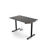 Yaasa Desk Basic S Elektrisch Höhenverstellbarer Schreibtisch mit USB-Ladeanschluss, Stehschreibtisch 120 x 70 cm, Anthrazit