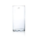 Glasvase, Dekoglas CYLI Zylinder H. 30cm D. 15cm Glas Sandra Rich