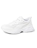 PUMA Damen Cilia Sneaker, White Gray Violet Silver, 39 EU