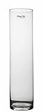 Glas Vase Deko-Vase Klarglas Zylinder gerade, 30-50cm hoch, Wohnzimmer (30x10cm)