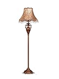 Stehleuchte Stehlampe Standleuchte Europäische Wohnzimmer Stehlampe Kreatives Land Retro Vertikale Tischlampe Einfache Studie Schlafzimmer Nachttischlampe Standlampe Wohnzimmer ( Color : Dimmer switch