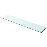 vidaXL Glasboden Glasscheibe Glasplatte für Glasregal Transparent 100 cm x 20 cm