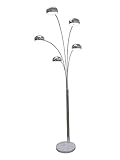 Bogenleuchte Bogenlampe Five Fingers chrom mehrarmig 220cm hoch 10151