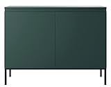 Selsey BEMMI Sideboards, Melamine, Dunkelgrün, 100 cm breit