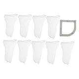 DOITOOL 1 Set Abflussfilterhalter Spüle Abfluss Netzbeutel Dreieckig Elastisches Netz Spülbeckensieb Netzsieb Teesieb Spüle Dreieckständer Spülbeckenhalter Netzbeutel Spüle