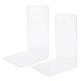 Buchstütze, abgerundete Kanten, dick und langlebig, hochwertiger Desktop-Organizer aus Acrylmaterial, Nicht leicht zu zerbrechen, für Karten für CD/DVD/Zeitschriften