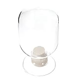 HEMOTON Glas-Streichholz-Cloche-Glas 125 Ml Sicherheits-Streichholzhalter Badezimmer-Streichholz-Cloche-Flasche Dekorativer Streichholz-Stürmer-Spender Für Heimexperimente