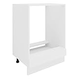 VCM Ofenschrank Breite 60 cm Herdumbauschrank Herdschrank Backofenschrank Esilo Weiß