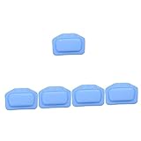 Beavorty 5 Stück Badezimmerkissen Weiches Kissen Kissen Mini-Badewanne Badewannen-Rückenstütze Badewanne Spa-Kissen Kissen Gepolsterte Badewannenmatte PVC Blau Geschmeidiges