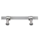 Schrankgriffe, Dekoration, praktische silberne Kristall-Acryl-Griffe, einfache Installation für Schubladen(Lochabstand 96 Silber)