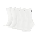 PUMA Unisex Puma 7312 Unisex Sport (5 Pack) Socks, Weiß, 43-46 EU