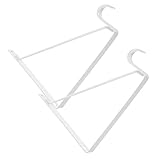 Alipis 2 Stück Schrank Schwarz Metall Wandregal Metallhalter Stahlregale Halterungen Für Regal Dekorative Regalhalterungen Regalhalterung Stativ Wandbehang Leistenhalterung Eckeisen Weiß
