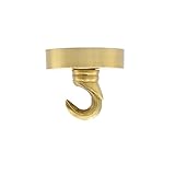 BROHN 40 mm kleine Kupfer-Deckenrosette, Pendelleuchte, montierte Platte, Griffe, Messing, runder Sockel, Beleuchtungszubehör mit Haken (Color : Lock)