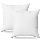 Kissen 35x35 Kopfkissen 2er Set Dekokissen für Bett und Sofa Innenkissen Hypoallergene Sofakissen Anti-Milben Weiche Zierkissen mit Kissenbezug Baumwolle und Polyest. Abnehmbar und Waschmaschinenfest