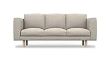 COMFORTLY 3-Sitzer-Sofa-Schonbezug, handgefertigt, kompatibel mit Norsborg Couch, nur Bezüge (Kaschmir-Mischungen, Beige)