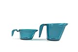 Tupperware Mikrowelle Kännchen Set türkis Kanne Micro Cook Messbecher