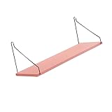DOITOOL Lagerregal Aus Holzbrett Lagerregal Endbearbeitungsregal Rosa Bambuswand Kleinigkeiten-Organizer Wandaufbewahrungsständer
