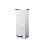 RIWAA - Midi-Kühlschrank-Umbauschrank Küche Grantham - Classic & Clean - 2 Türen, 1 Einlegeboden - Breite 60 cm
