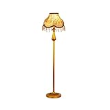 Stehleuchte Wohnzimmer Wohnzimmer-Stehlampe im europäischen Stil, Retro-Sofa, dekorative Lampe, Schlafzimmer, Arbeitszimmer, Nachttischlampe (ohne Lichtquelle) Stehlampen/Standleuchten ( Color : Gold