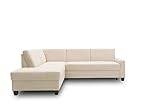 DOMO Collection Ecksofa Londrina mit Schlaffunktion, Eckcouch in L-Form, Ecksofa 209 x 243 cm, Ecke in