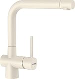 SCHOCK Küchenarmatur LAIOS Magnolia – beige Hochdruck Armatur mit Festauslauf und Standard Norm-Anschlüssen