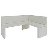 Eckbank Akiko Corner Bench - Eckbankgruppe für Ihrem Esszimmer, Küche modern, Sitzecke, Essecke. Perfekt für Küche, Büro und Rezeption. Solide und Starke Verarbeitung. (INARI 22, 168x128cm rechts)