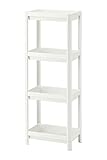 Generisch Vesken Regal für Badezimmer, Badregal,Küche,Büro,Schule,4 Etagen 36x23x100 cm (weiß)